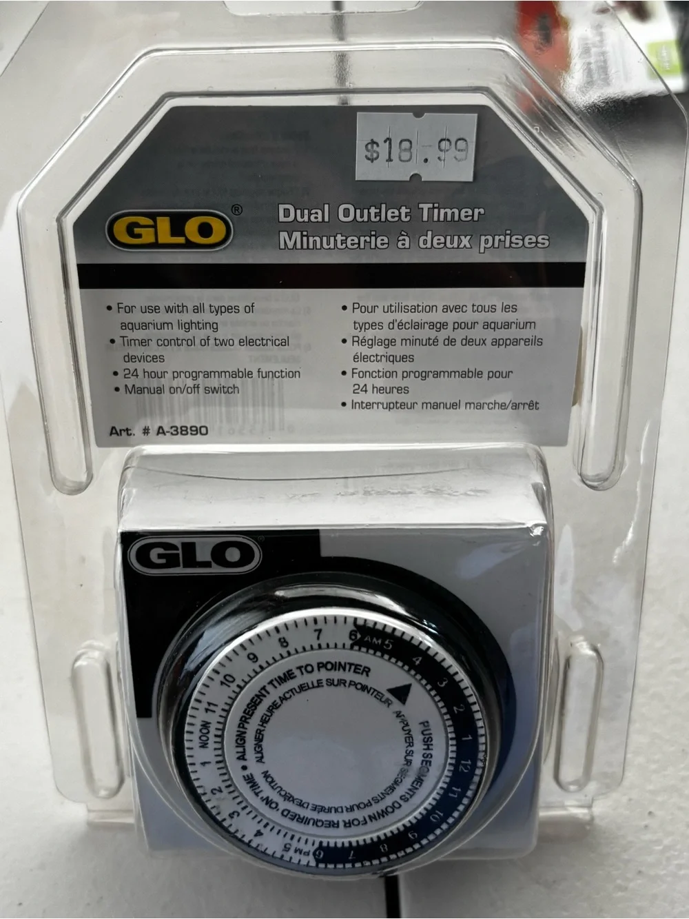 Glo Duo Outlet Aquarium Timer